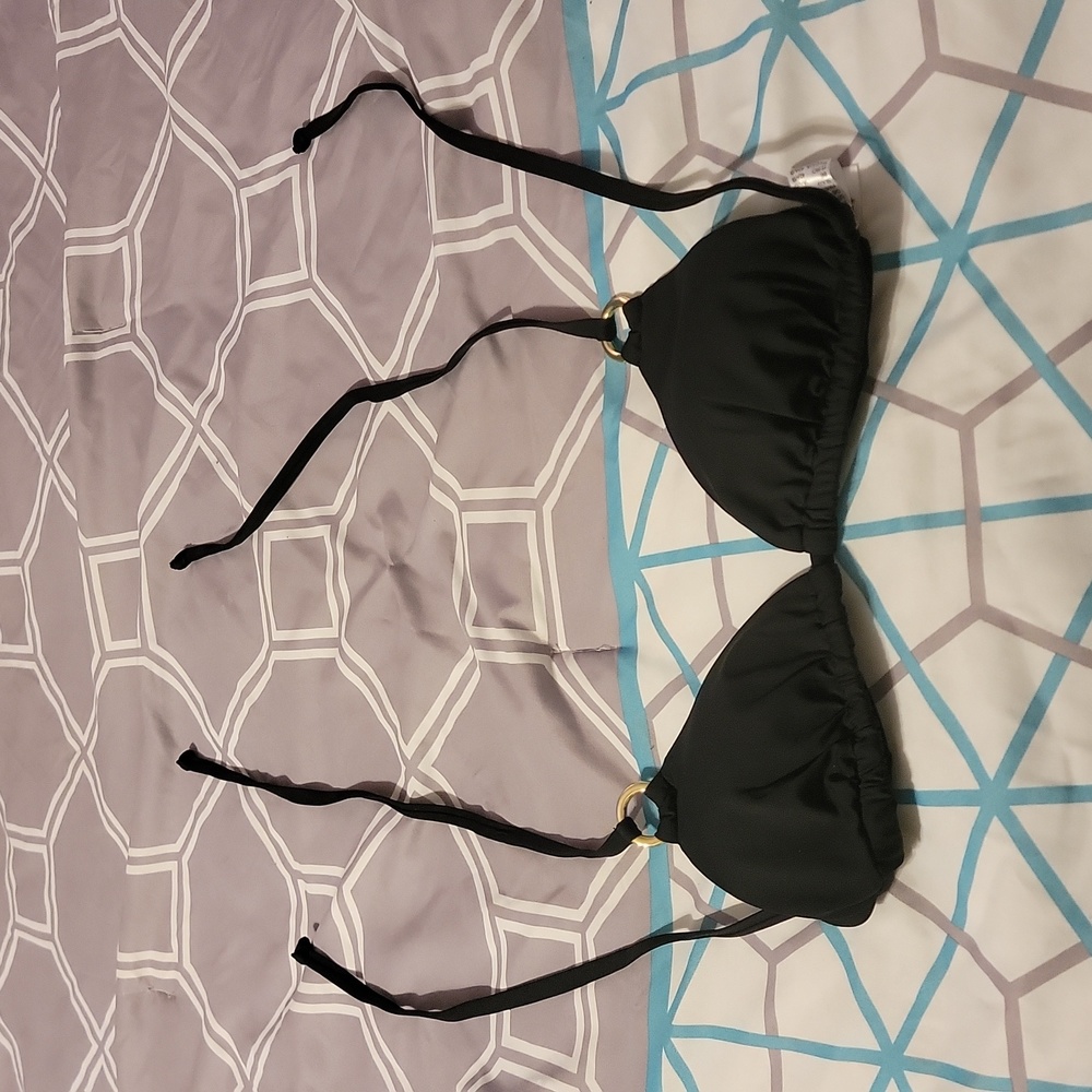 Lascana black bikini top, 32A, NWOT